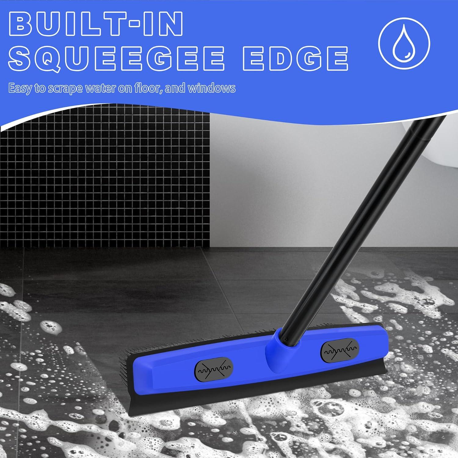 Escoba de goma Dolanx con cepillo para pelo de mascotas 134 cm