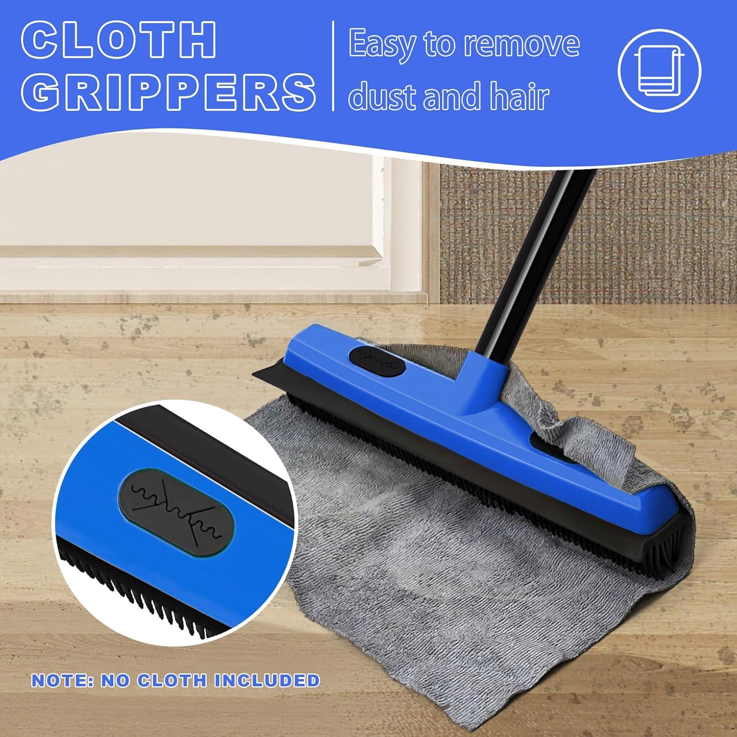 Escoba de goma Dolanx con cepillo para pelo de mascotas 134 cm