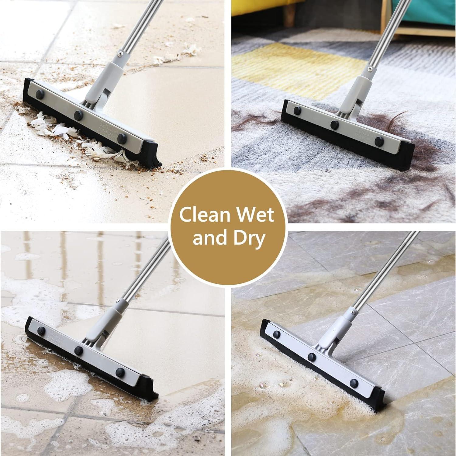 Escobilla de Piso DrDirt 35,56 cm Giratoria con Cuchilla de Goma