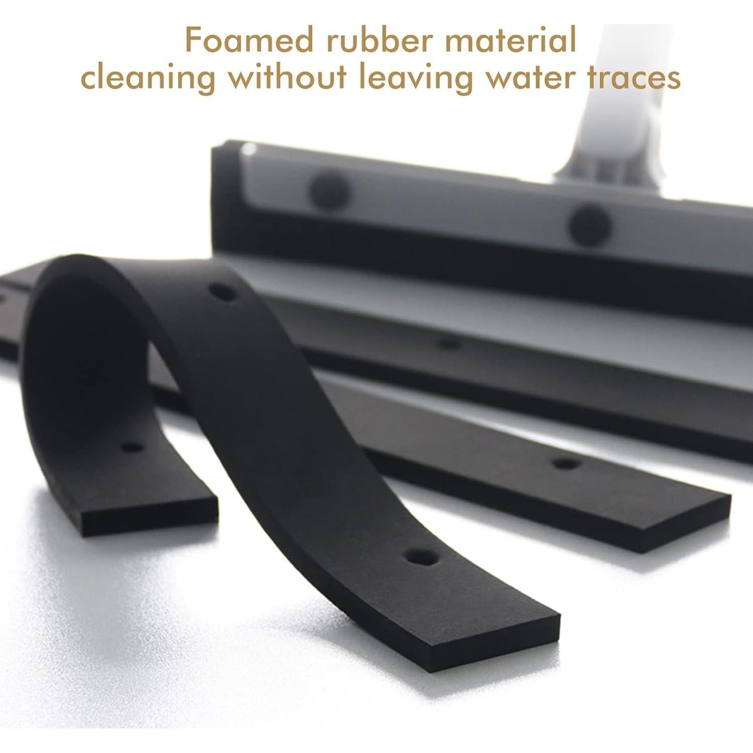 Escobilla de Piso DrDirt 35,56 cm Giratoria con Cuchilla de Goma