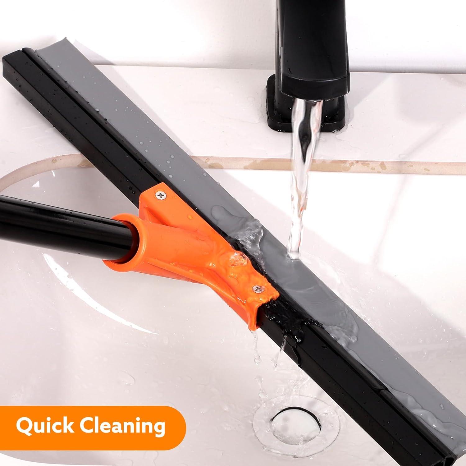 Raspador de Piso Wlich 43 cm Cuchilla Goma Mango 154 cm