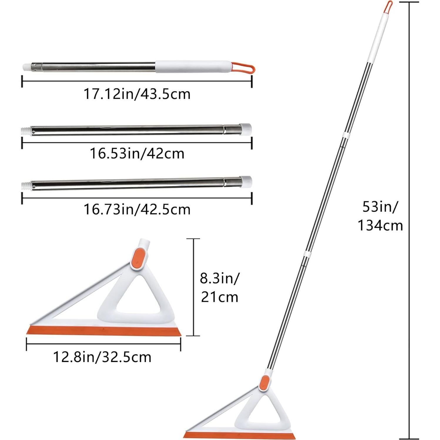 Escoba Mágica Multifuncional Euedue 134,62 cm Naranja