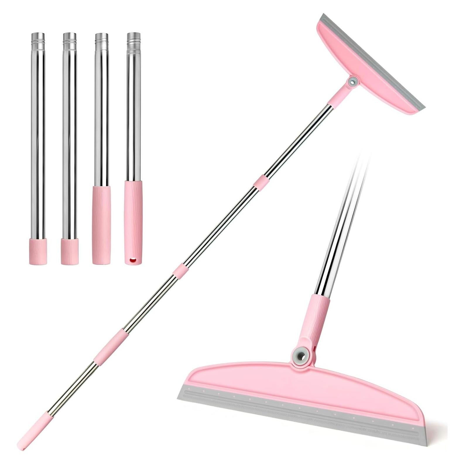 Escoba de Silicona OOOFLOWER Ajustable 137 cm para Piso