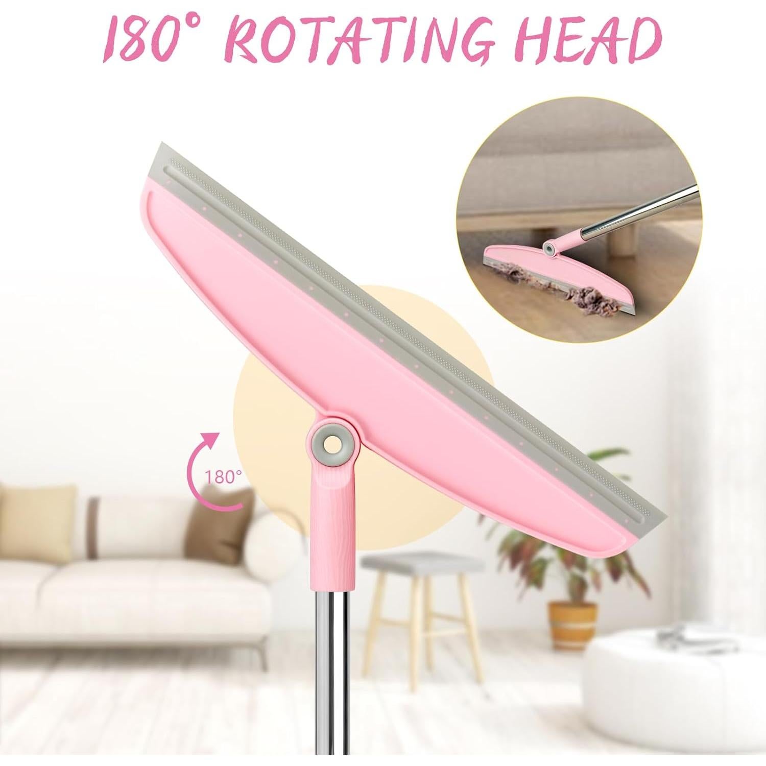 Escoba de Silicona OOOFLOWER Ajustable 137 cm para Piso