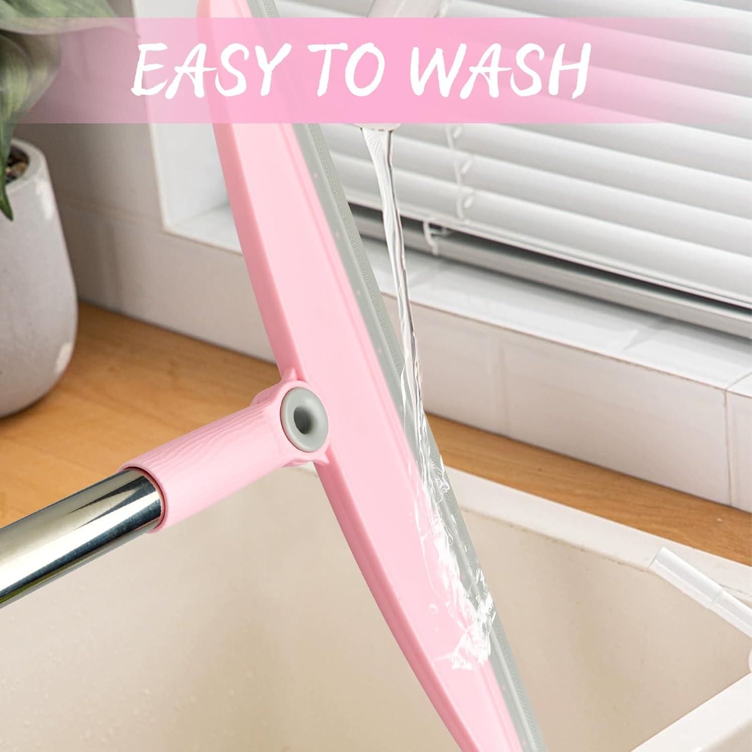 Escoba de Silicona OOOFLOWER Ajustable 137 cm para Piso