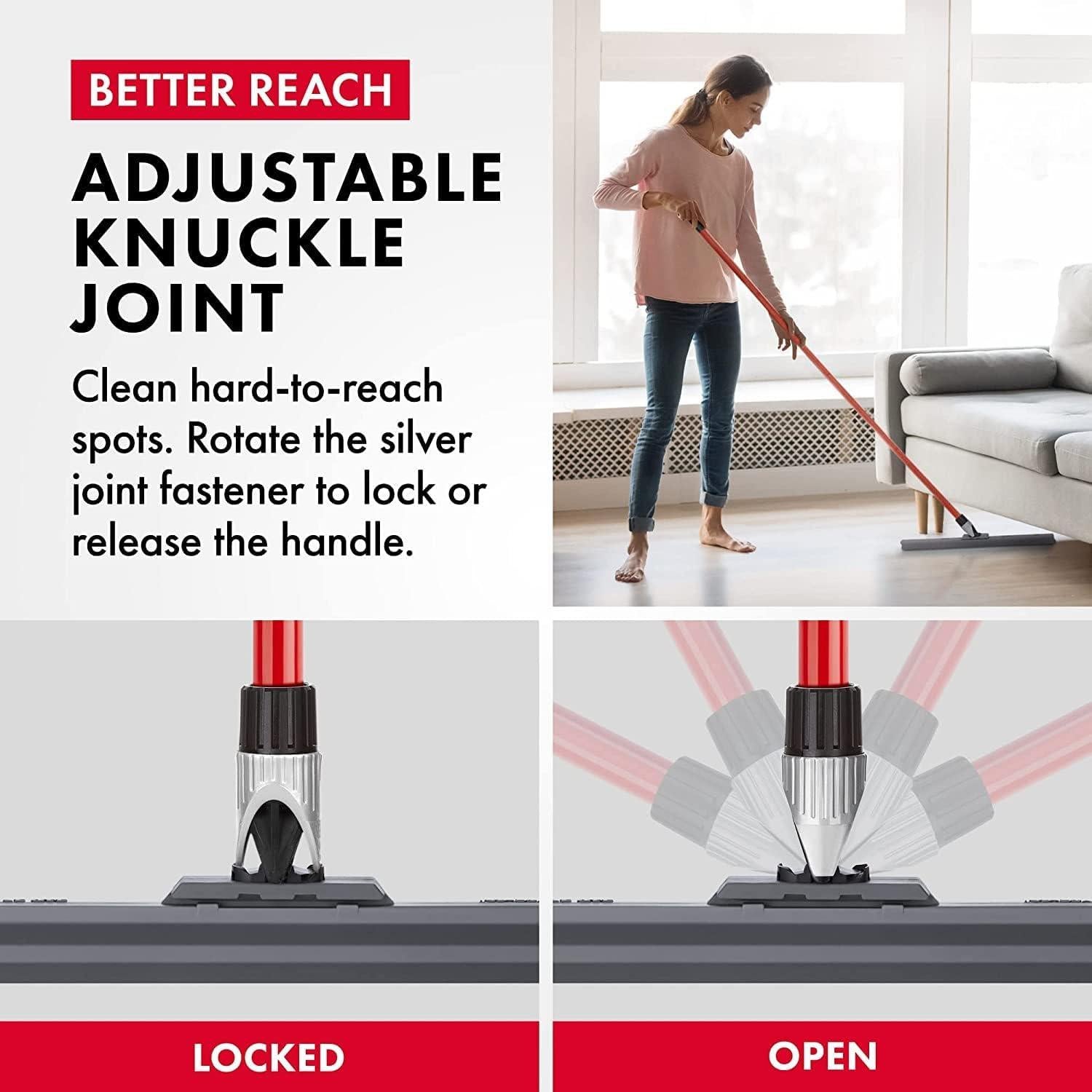 Raspador de Piso RavMag 43 cm Silicona Mango 139 cm