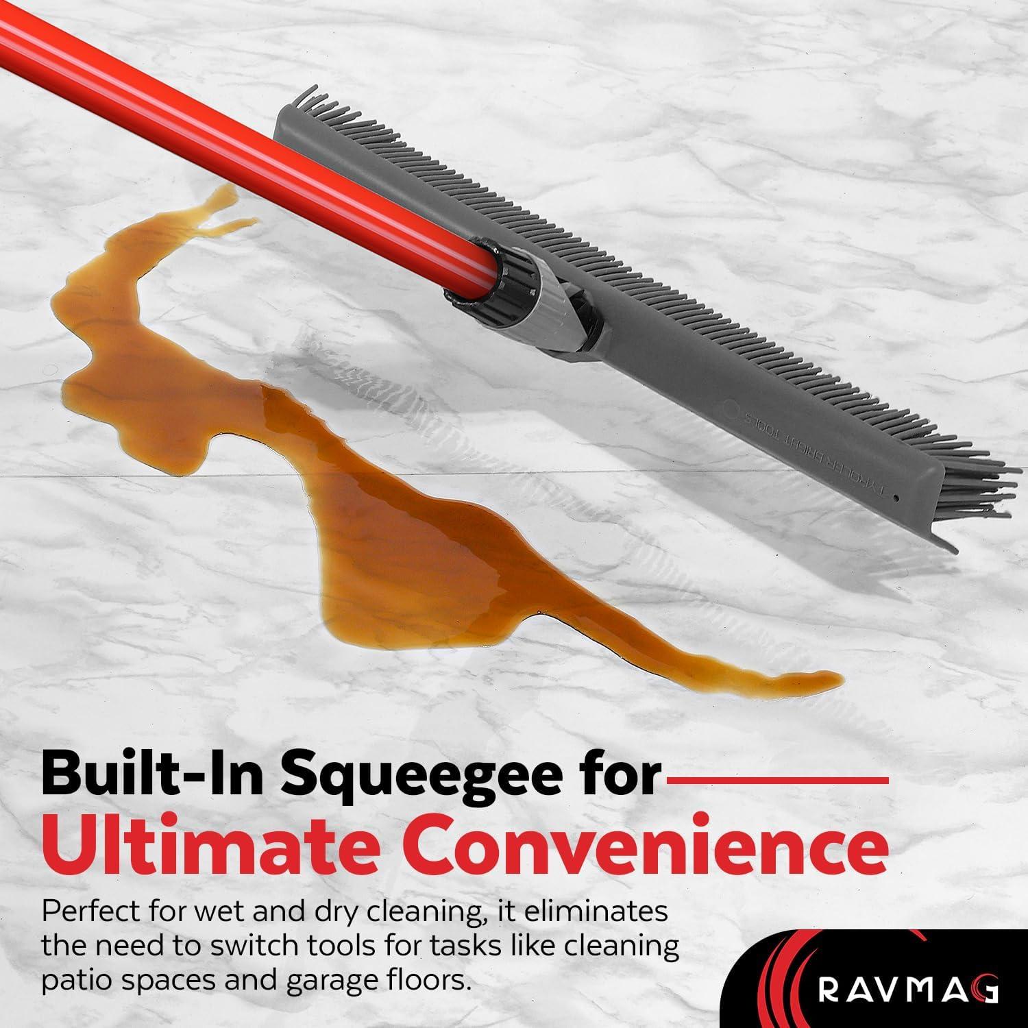 Escoba de Silicona 2 en 1 RAVMAG con Raspador 139,7 cm