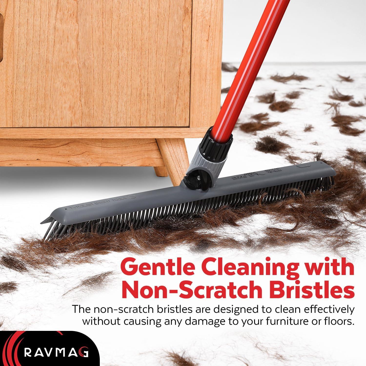 Escoba de Silicona 2 en 1 RAVMAG con Raspador 139,7 cm