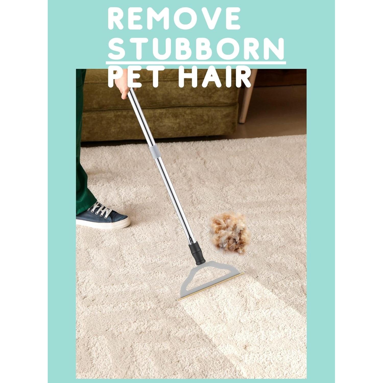 Removedor de Pelo de Mascotas HIMODA con Mango Ajustable 120 cm