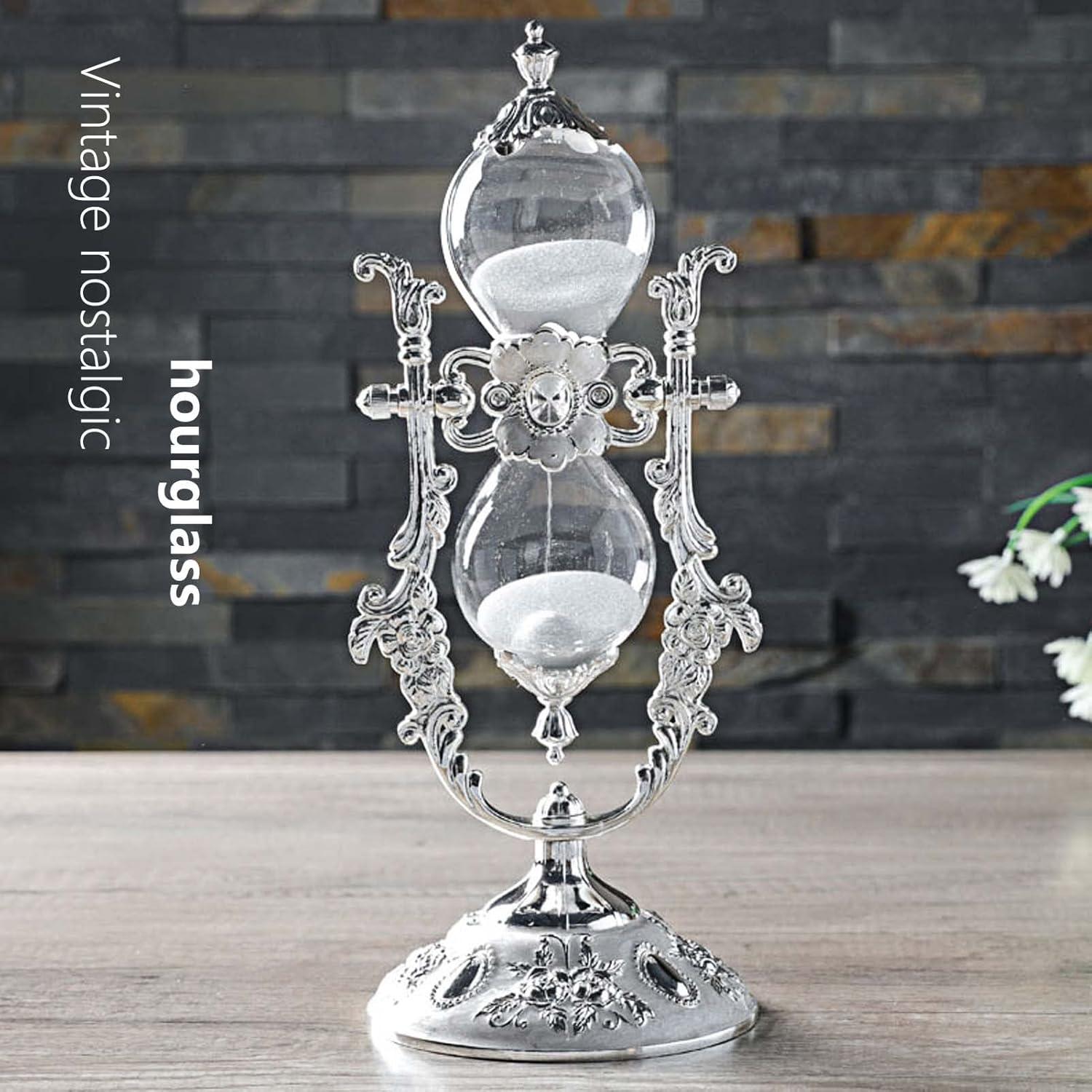 Reloj de Arena Rnuie 30 Min 29.97 cm Decorativo Plata
