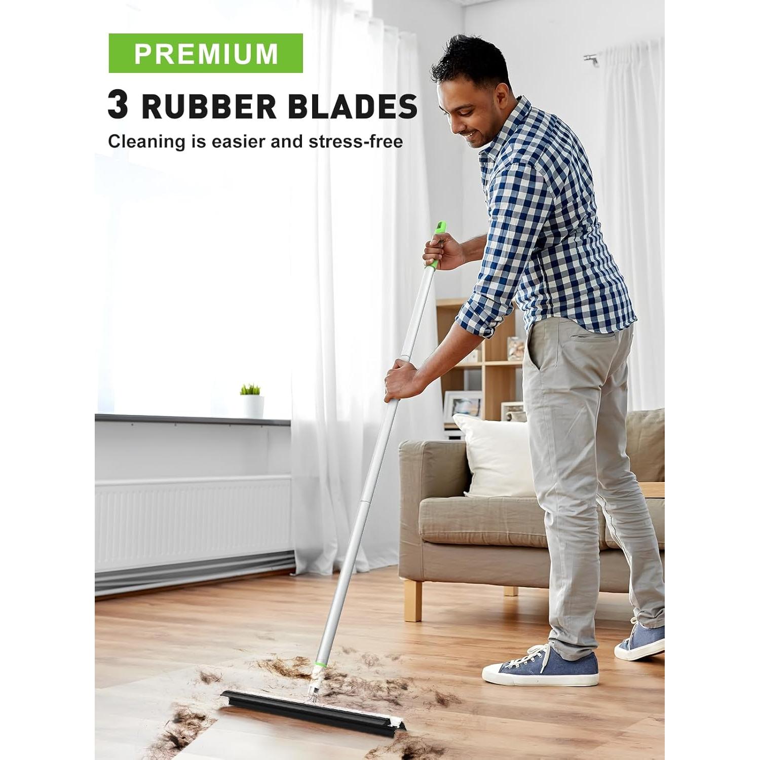 Escoba de Goma eIMMA VC02 para Piso, 3 Cuchillas, 0.32 kg