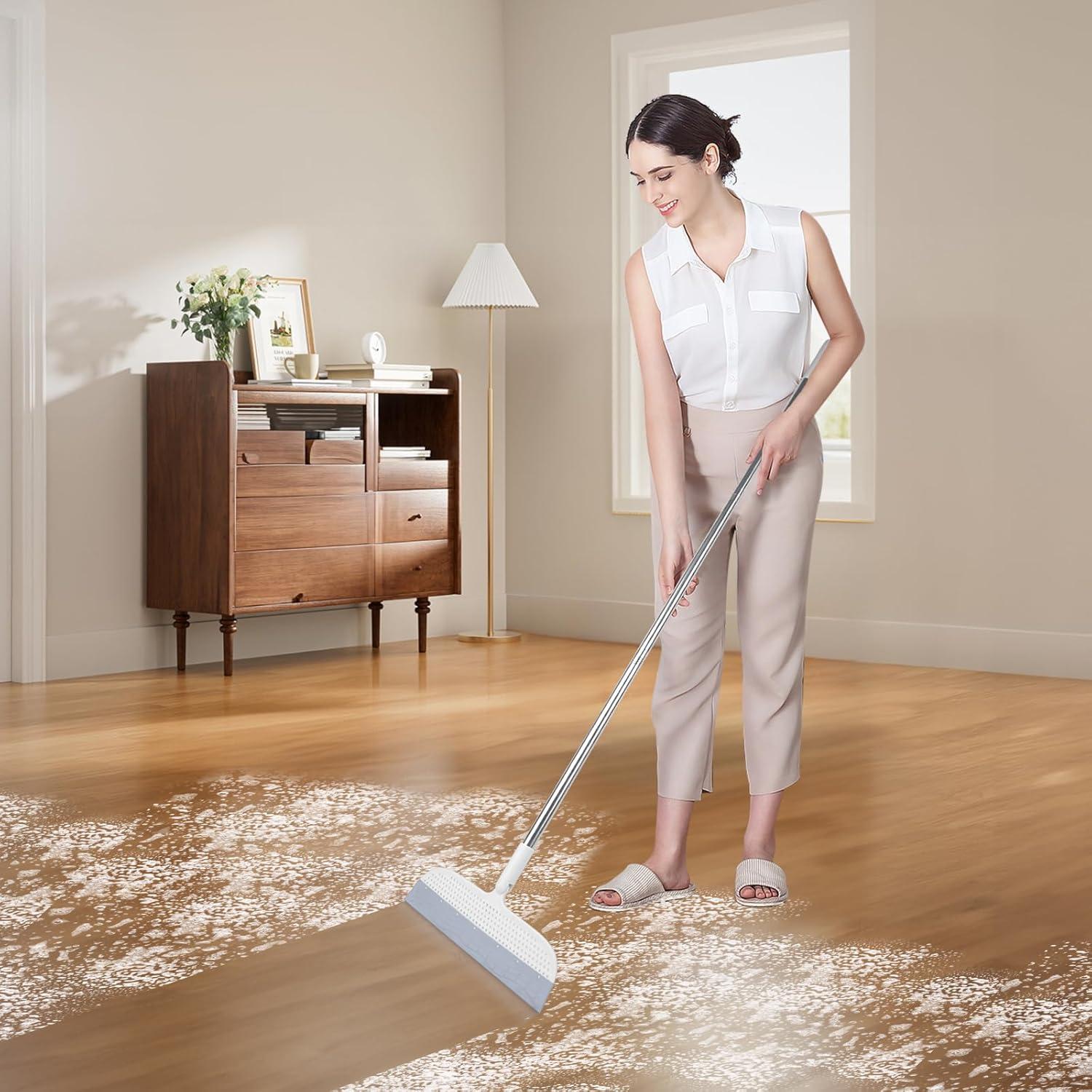 Escoba de goma PRATIQUE 135,89 cm cabezal rotatorio 180°