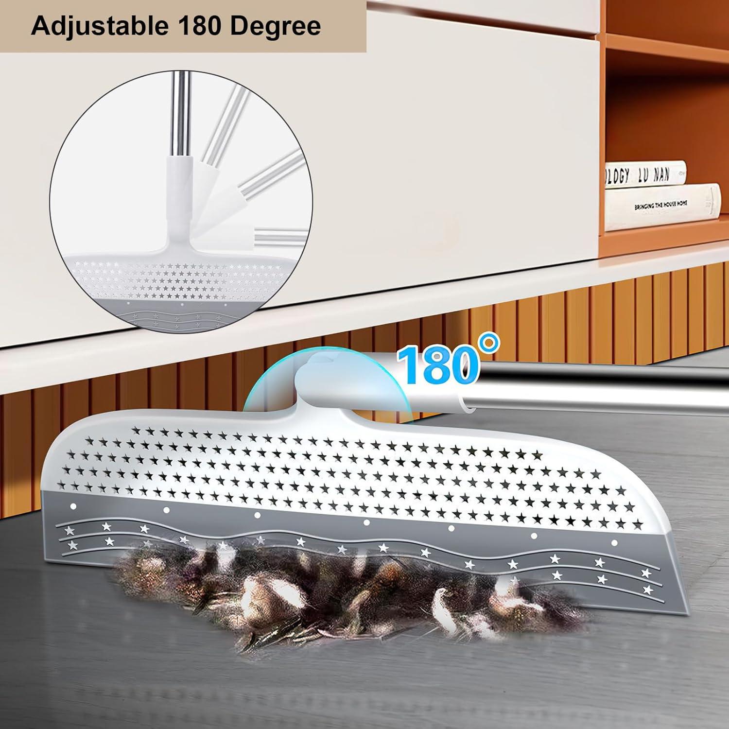 Escoba de goma PRATIQUE 135,89 cm cabezal rotatorio 180°