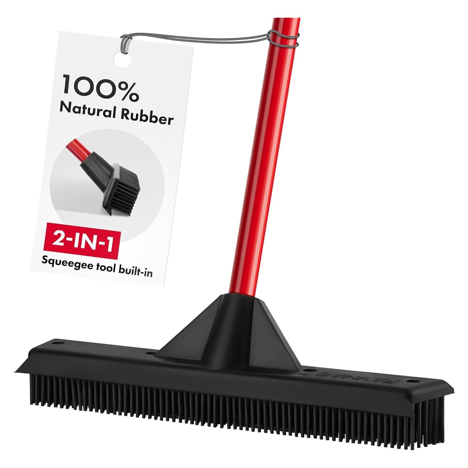 Escoba de Goma Ravmag 55" con Limpiaparabrisas Multiusos