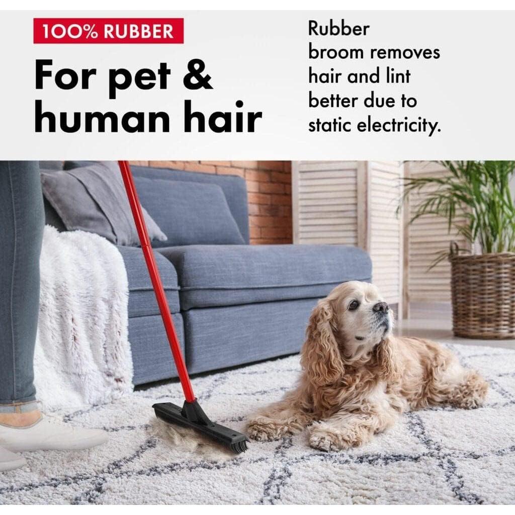 Escoba de Goma Ravmag 55" con Limpiaparabrisas Multiusos