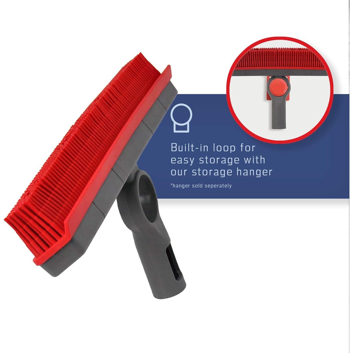 Cepillo de Piso FAYINA 29 cm con Mango Acero Inoxidable 142 cm