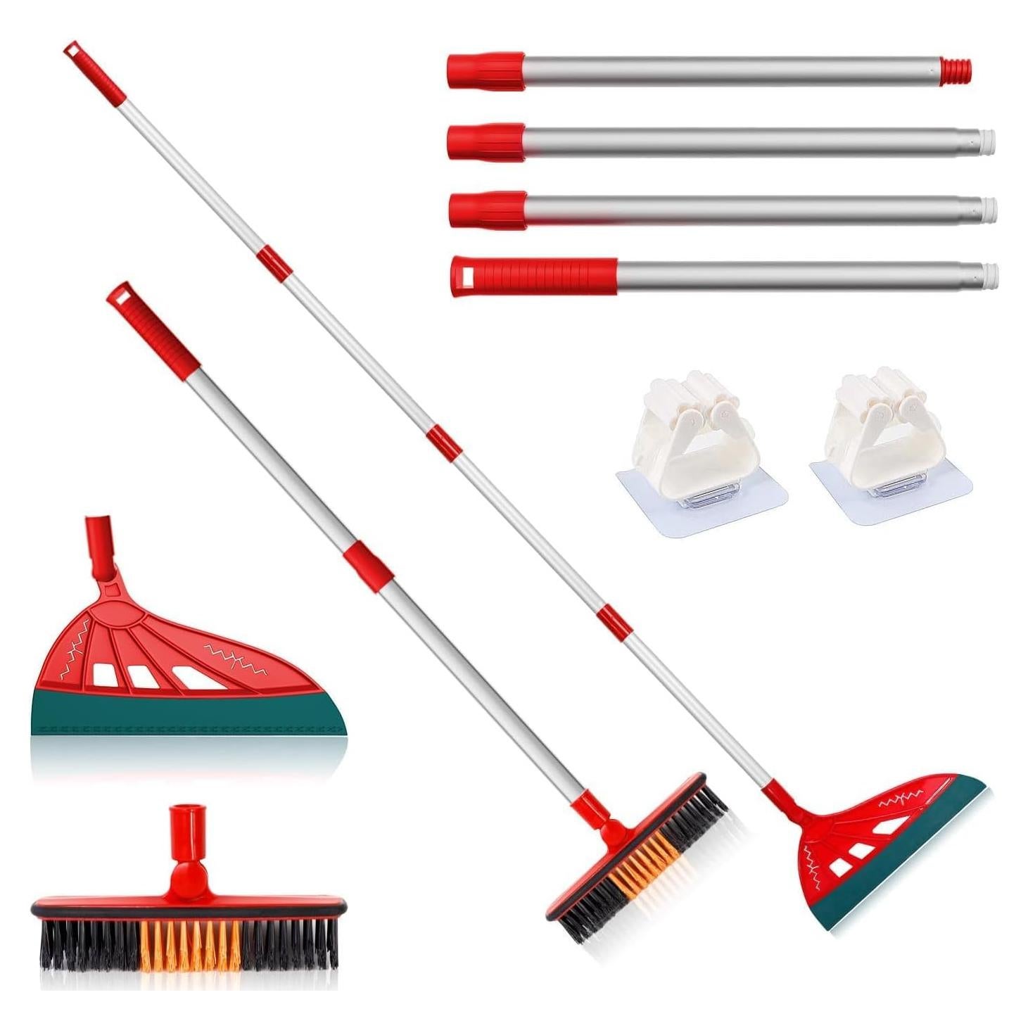 Escoba de Silicona BURFERLY Magic Air Rojo para Suelos