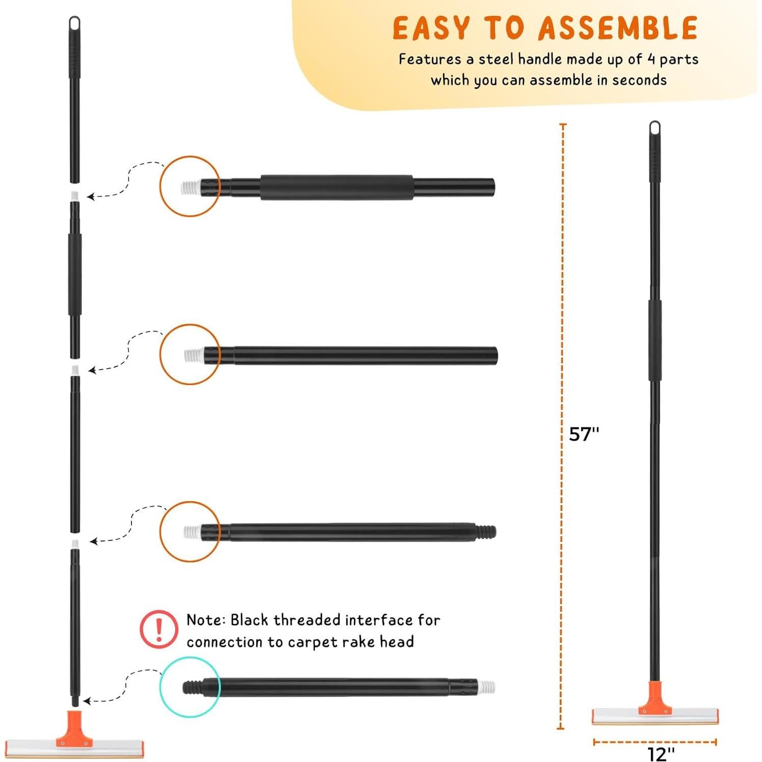 Rastrillo para Alfombra KeFanta 57'' para Pelo de Mascotas