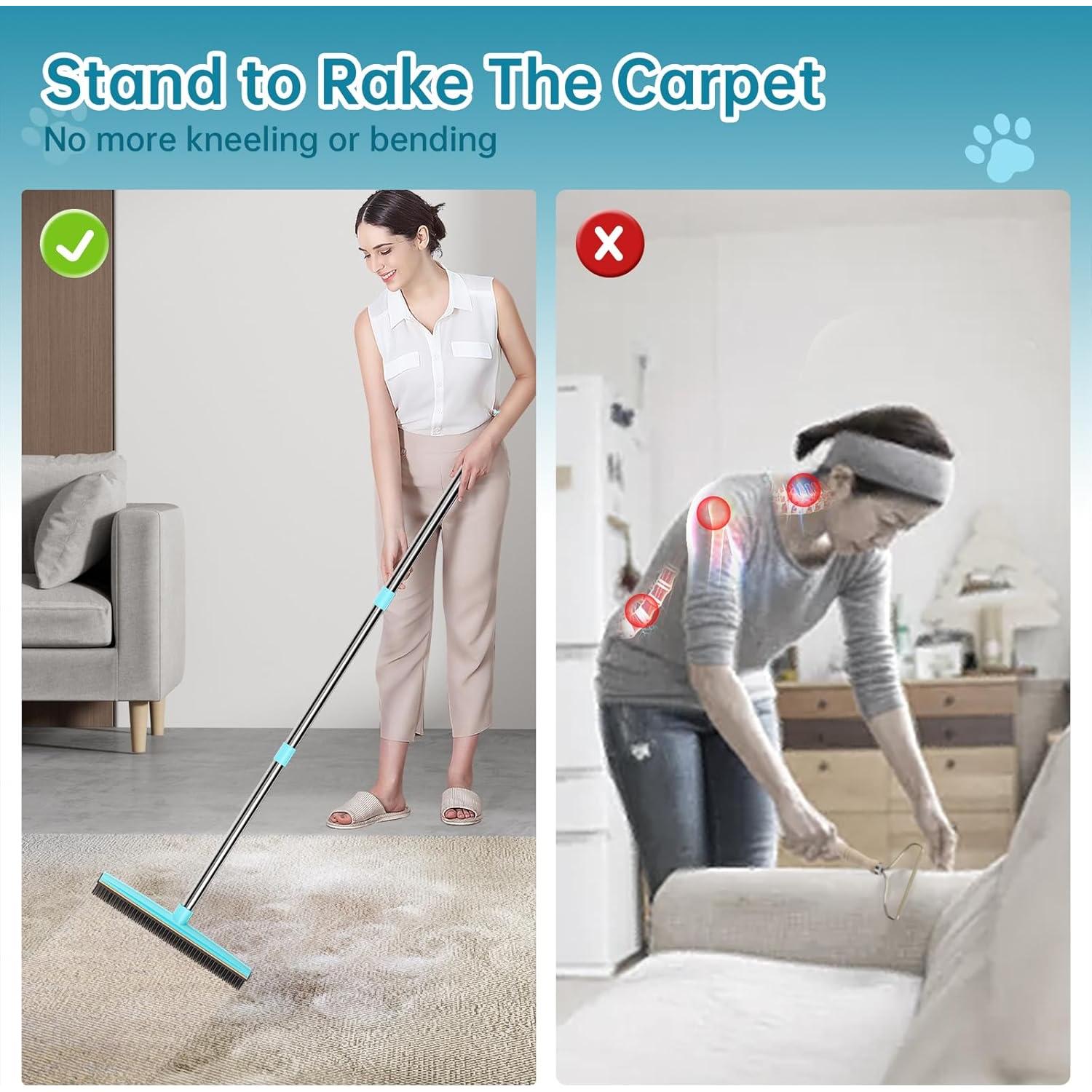 Rastrillo para Alfombra SOCCSO 60 cm para Pelo de Mascotas