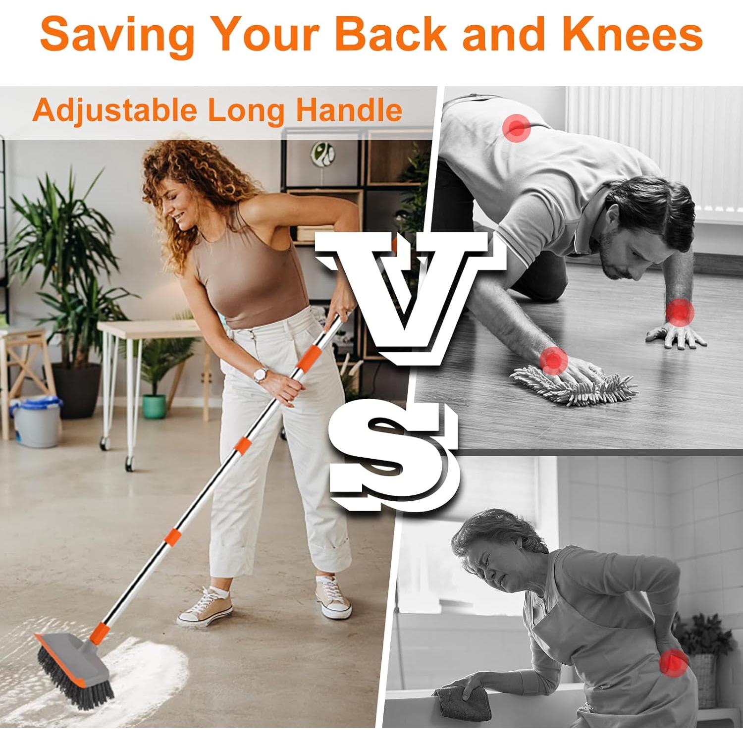 Cepillo de Fregado de Piso BITOPE 25,4 cm Mango Extensible