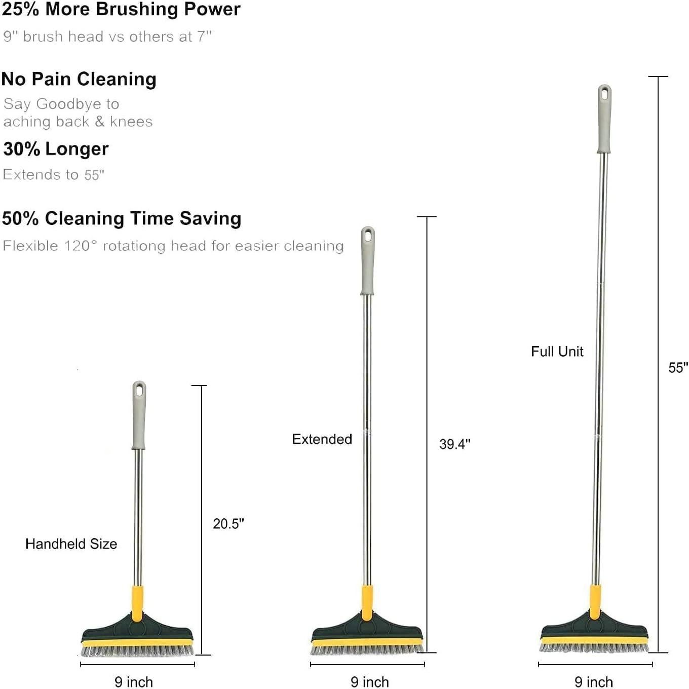 Cepillo de limpieza 2 en 1 CHIRISEN con mango 135,89 cm