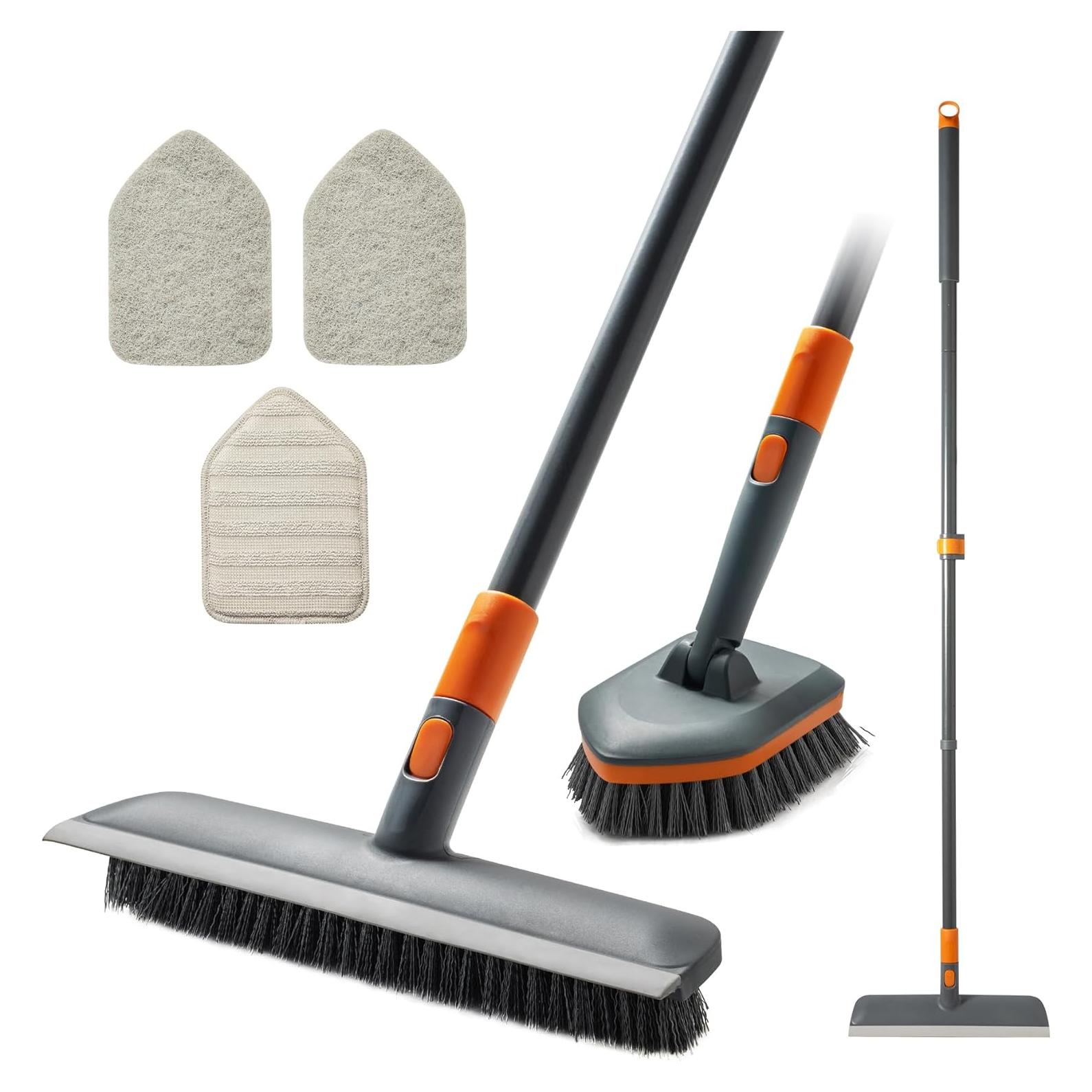 Cepillo de Fregado CLEANHOME con Mango Extensible 142 cm