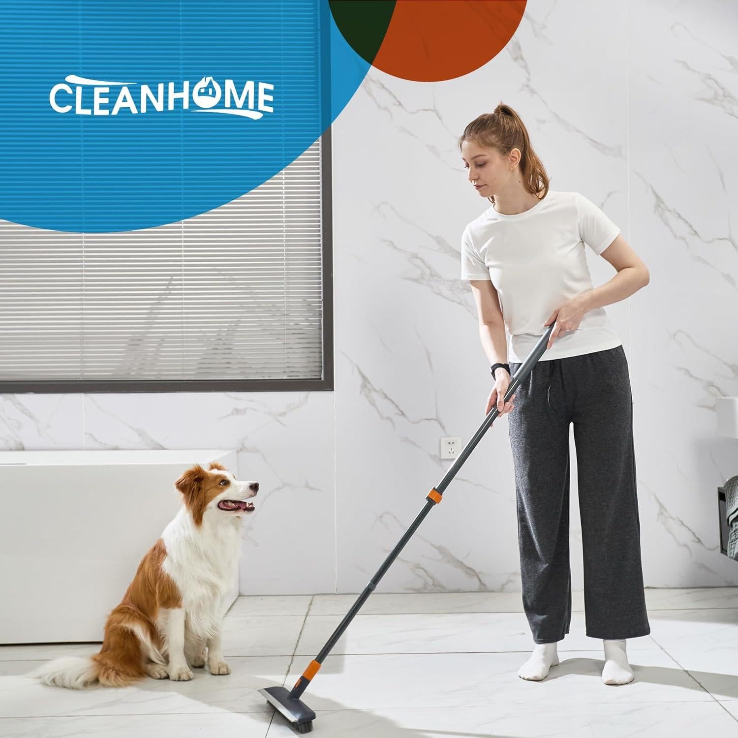 Cepillo de Fregado CLEANHOME con Mango Extensible 142 cm