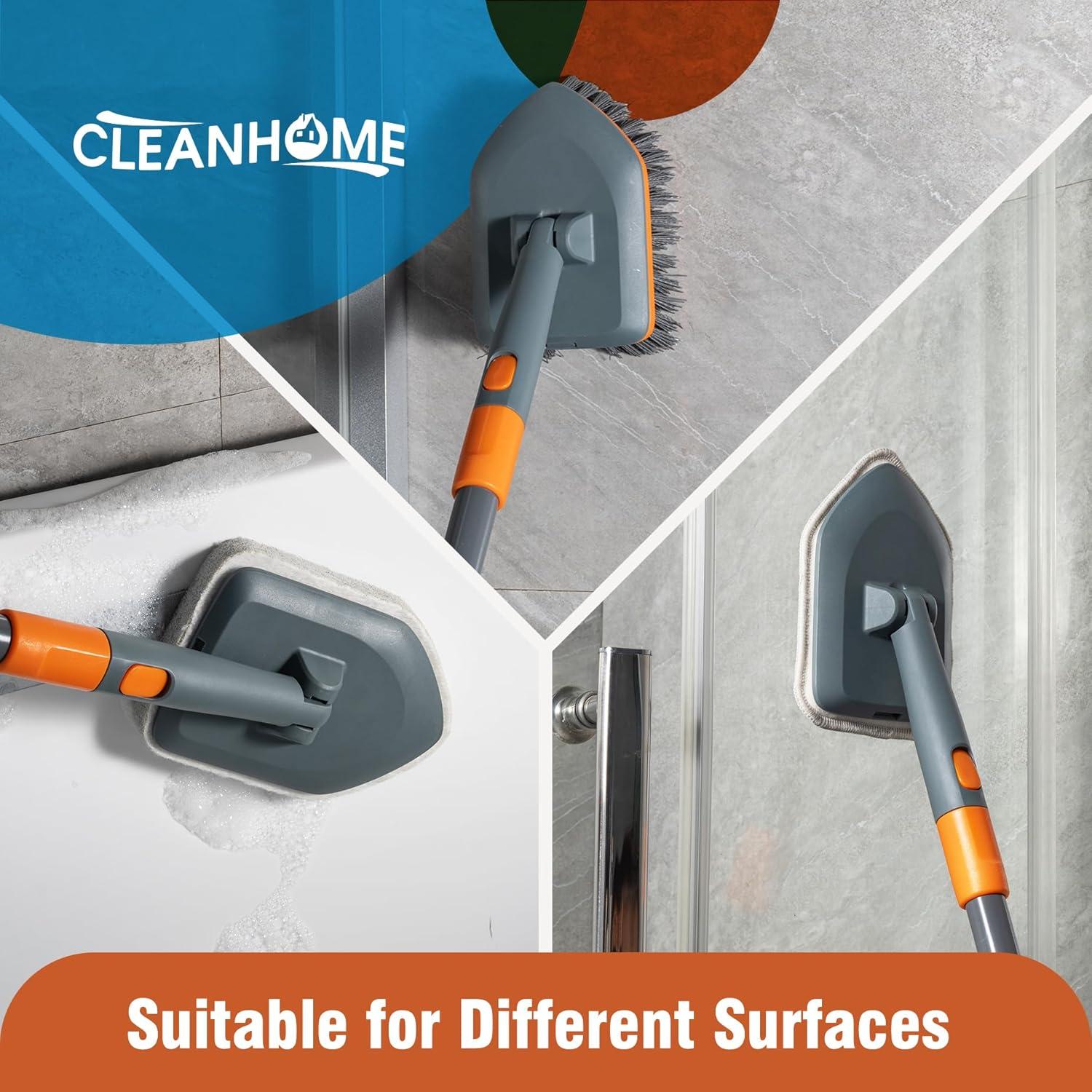 Cepillo de Fregado CLEANHOME con Mango Extensible 142 cm