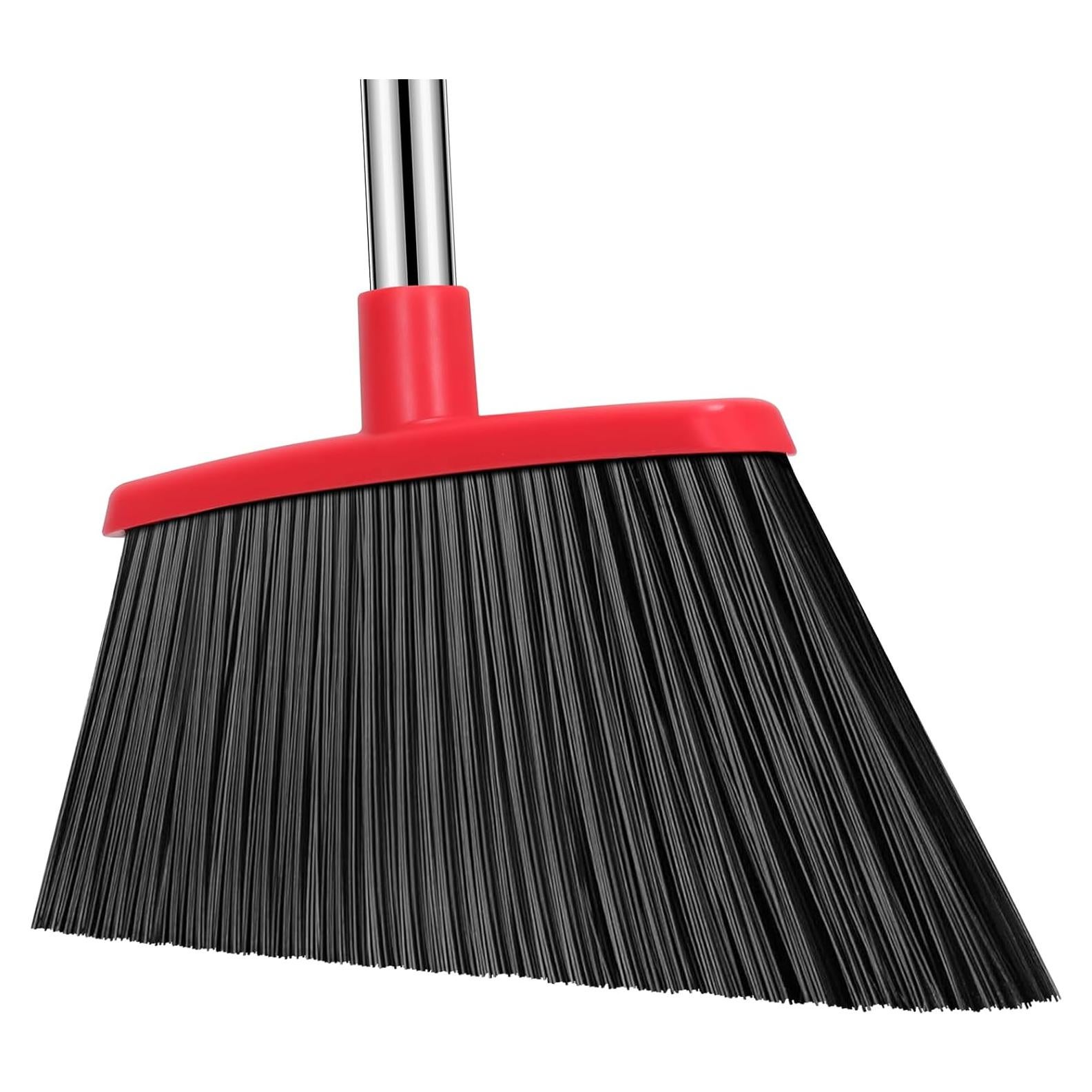 Escoba de Uso Pesado Nacena con Mango de 140 cm y Cerdas de Ángulo