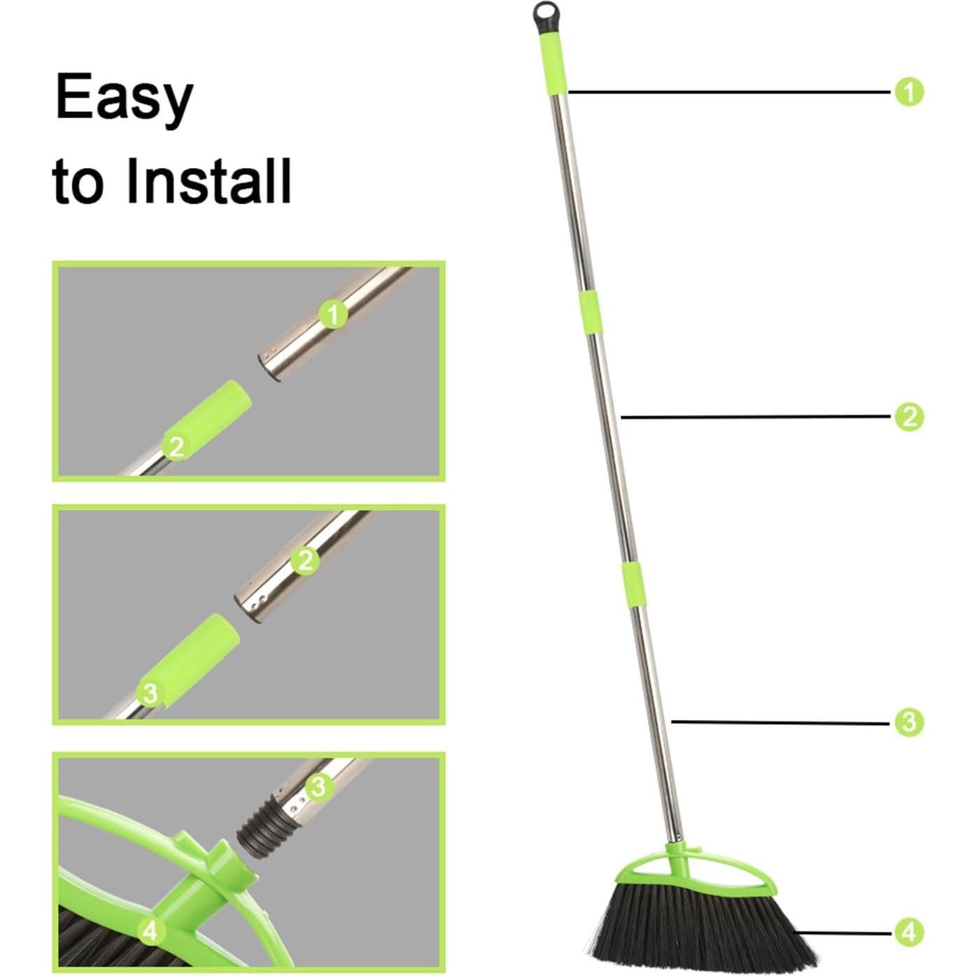 Escoba de Ángulo Dodifker LSB-001 Verde con Cerdas Suaves