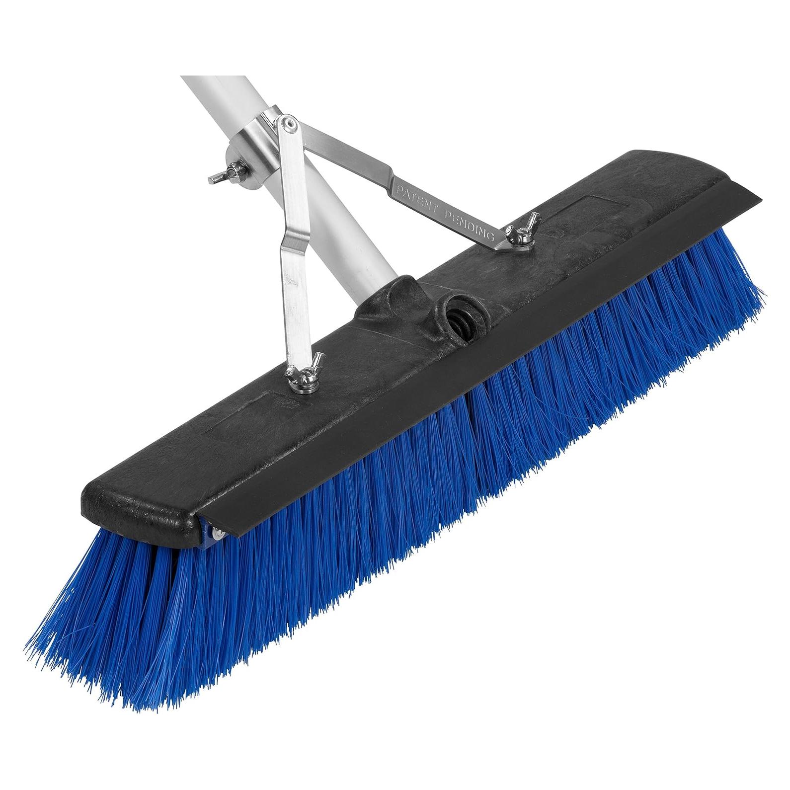 Escoba de Piso SPARTA 18" con Mango de Aluminio Azul