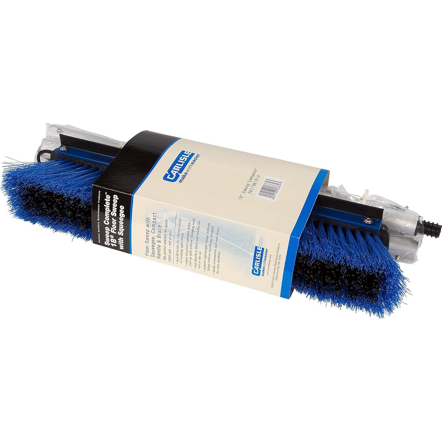 Escoba de Piso SPARTA 18" con Mango de Aluminio Azul