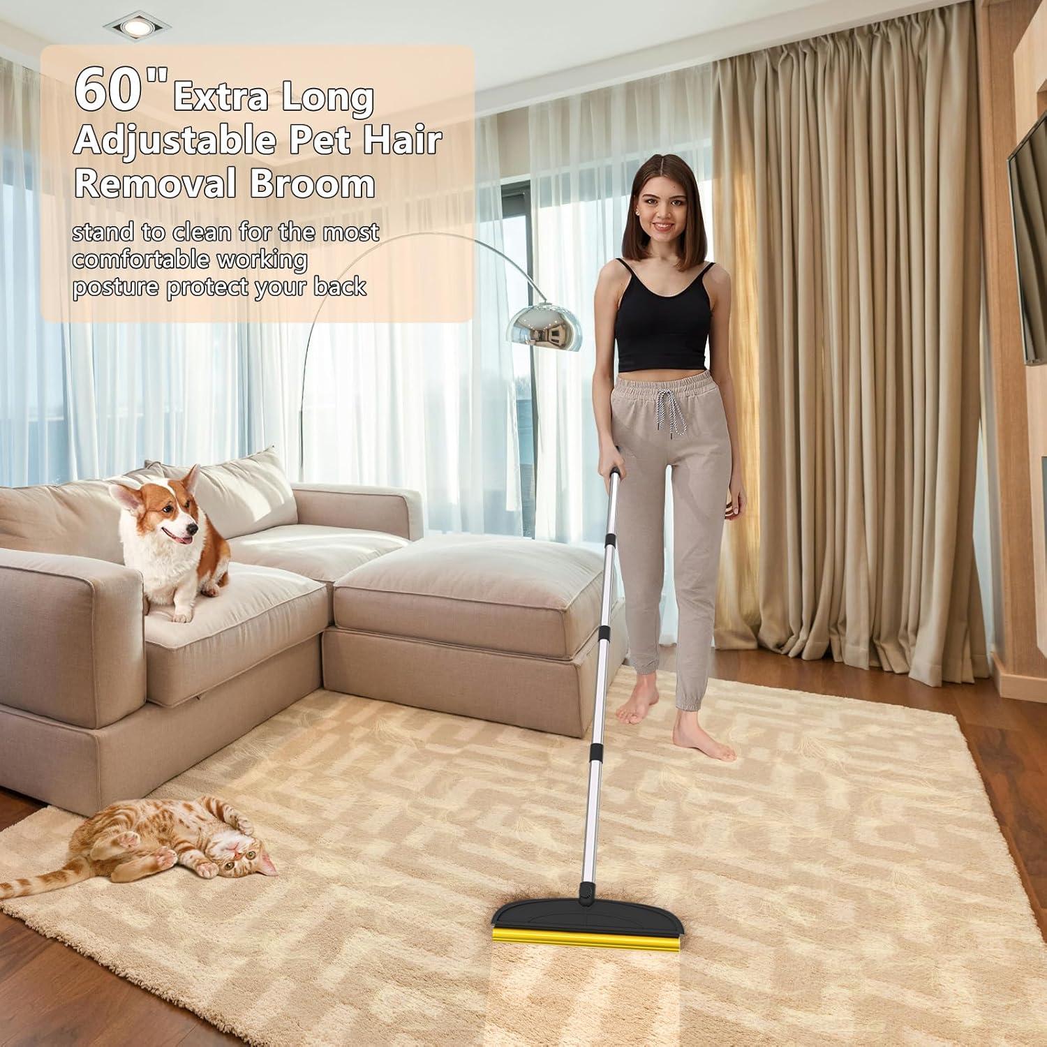 Rastrillo para Pelo de Mascotas BALORAY 2 en 1 60" Ajustable