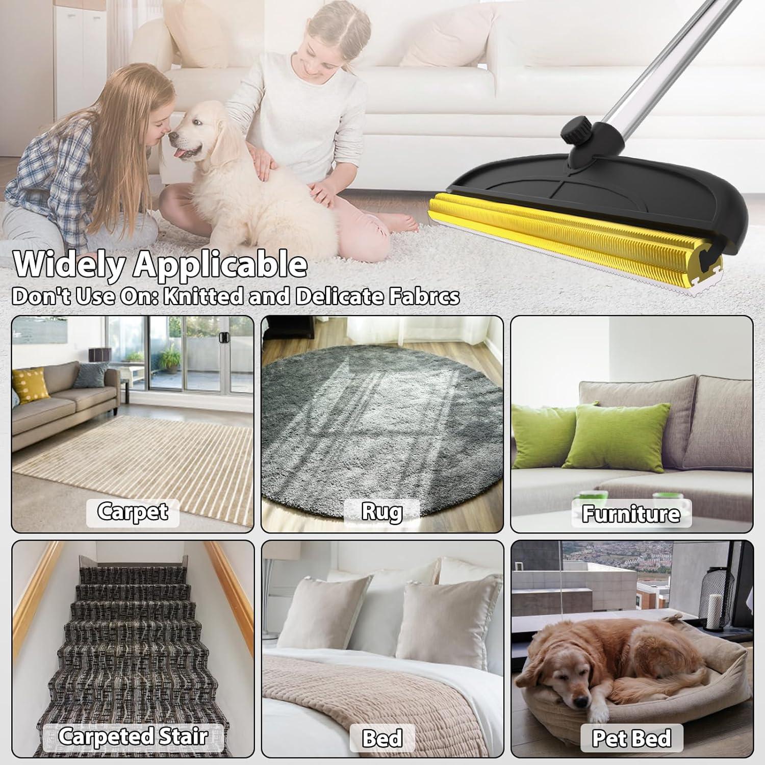 Rastrillo para Pelo de Mascotas BALORAY 2 en 1 60" Ajustable