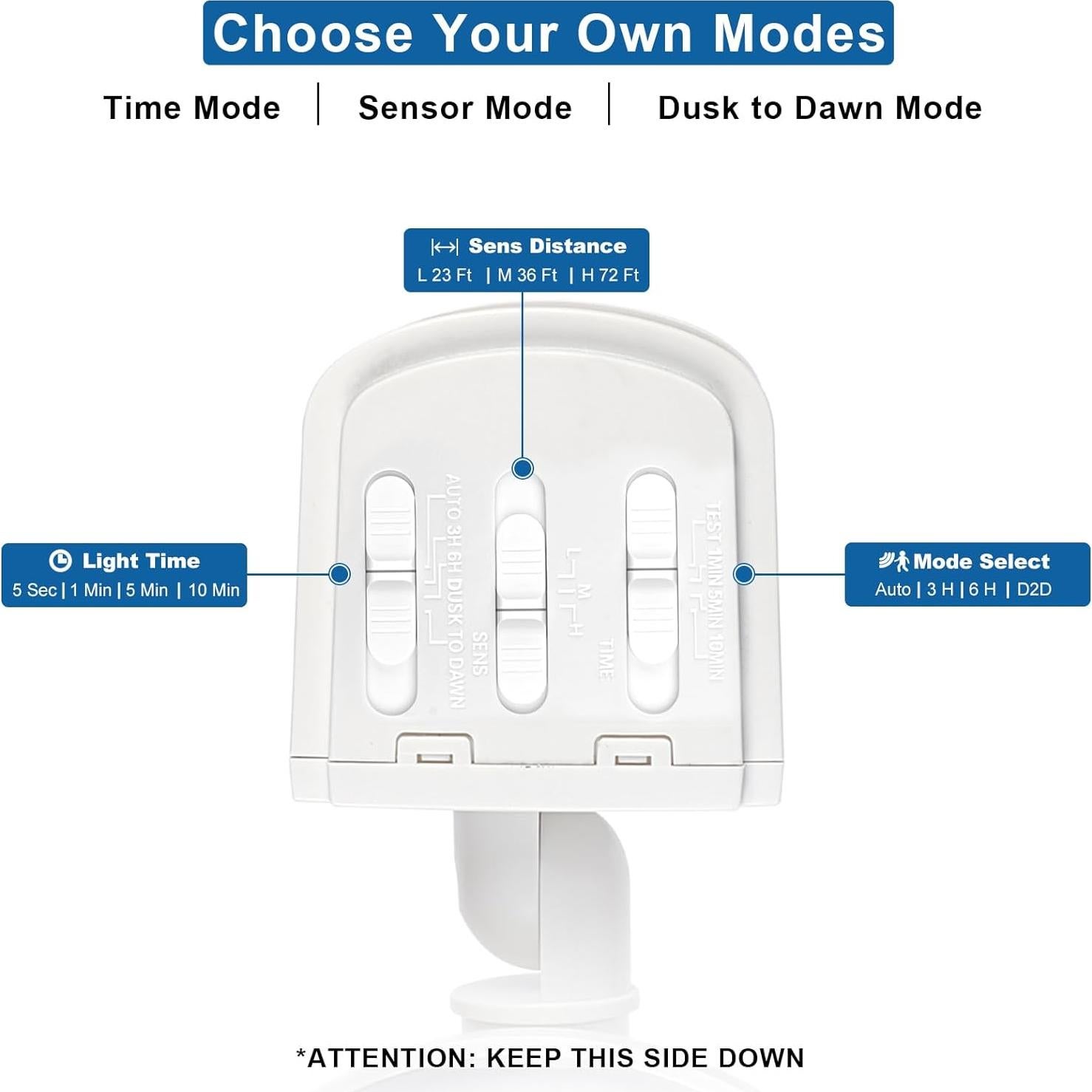 Luces de Seguridad LED AmeriTop 35W 3500LM con Sensor de Movimiento