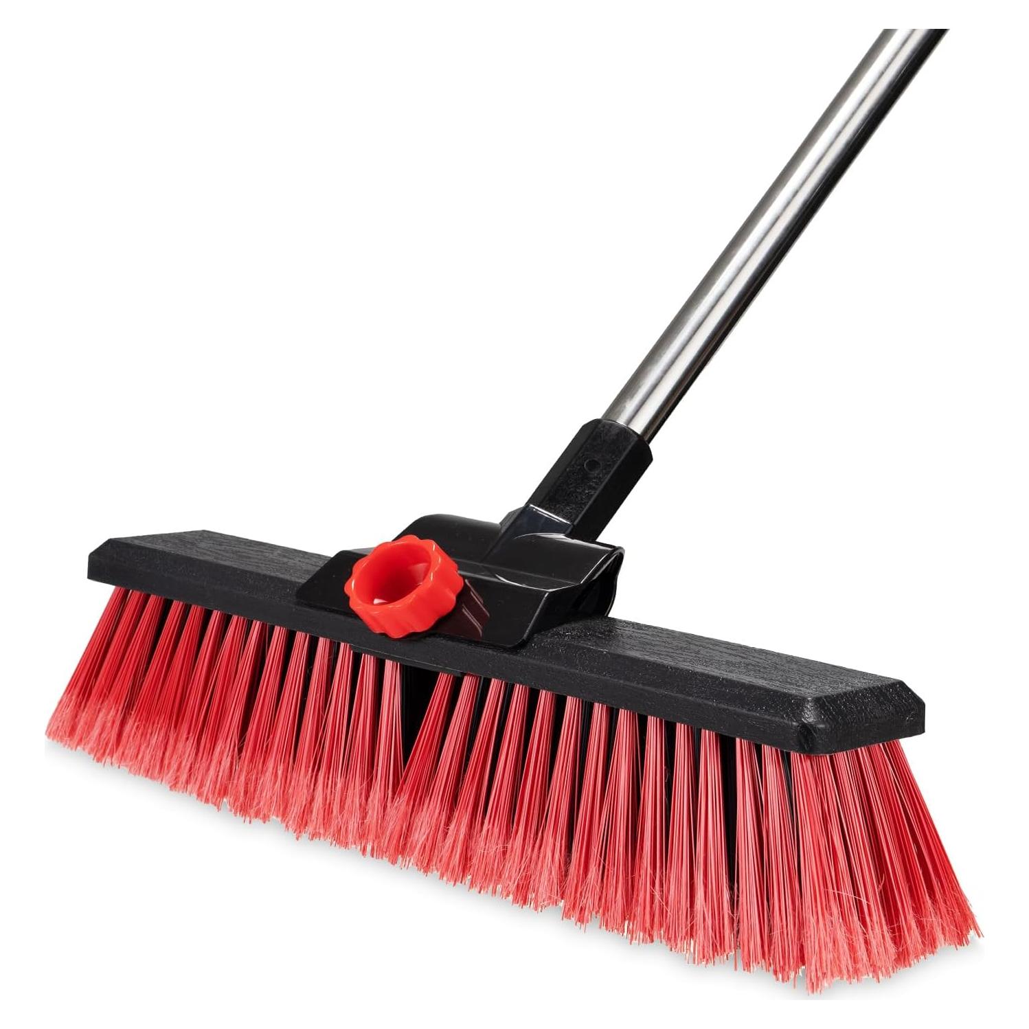 Escoba de Empuje YACASA 53" Mango Inoxidable 45,72 cm