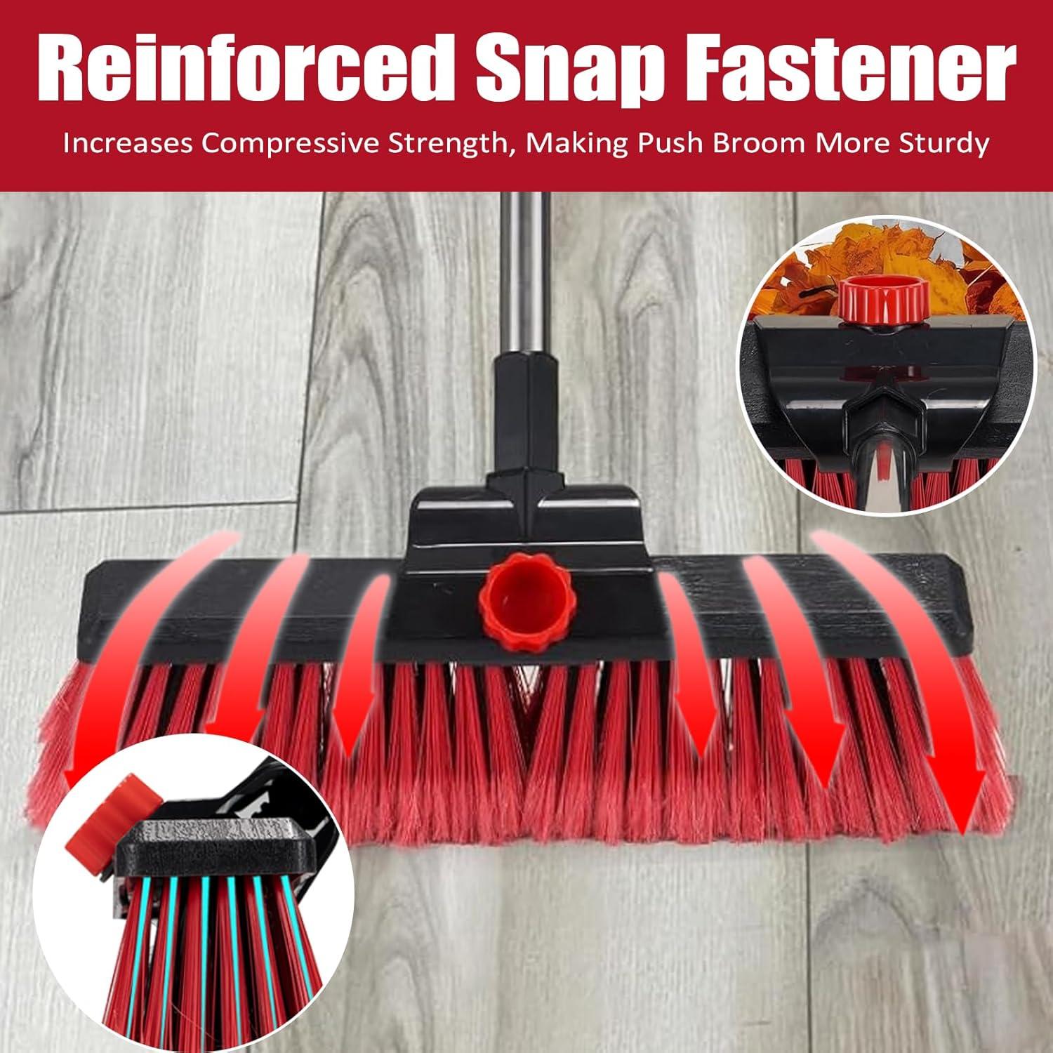 Escoba de Empuje YACASA 53" Mango Inoxidable 45,72 cm