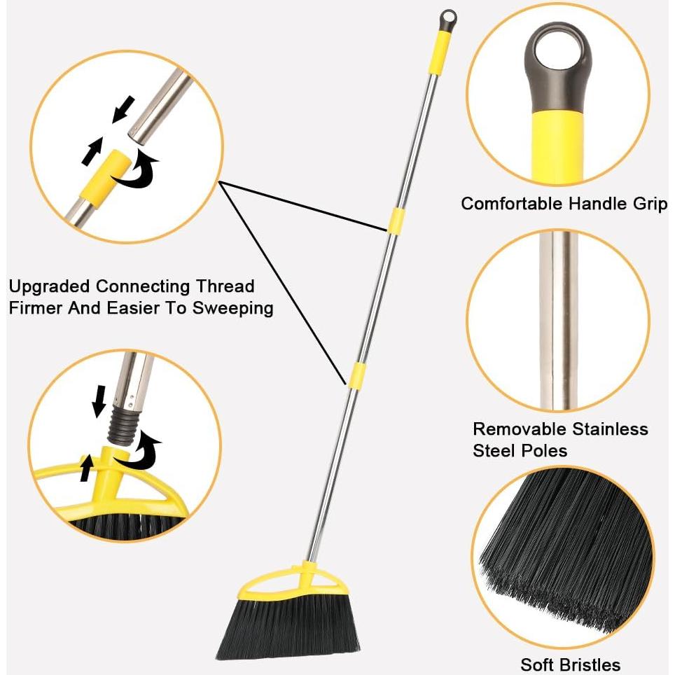 Escoba de Cerdas Suaves Gloffer BZH-01 Ajustable 30 cm