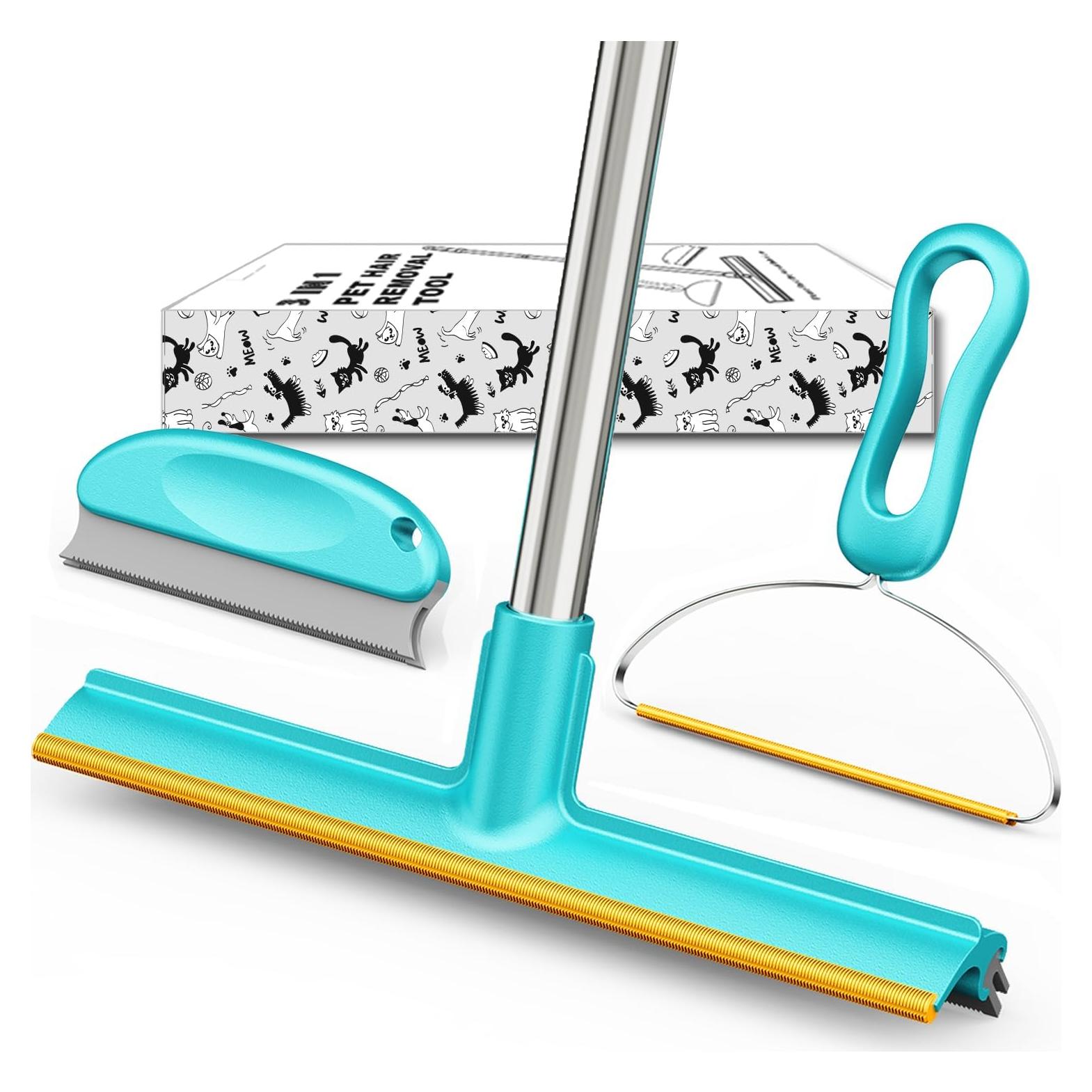 Rastrillo para Alfombra Airbee - Eliminador de Pelo Mascota 3 Pzas