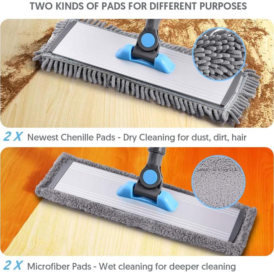 Mopa de Microfibra MANGOTIME 137 cm para Suelos Duros