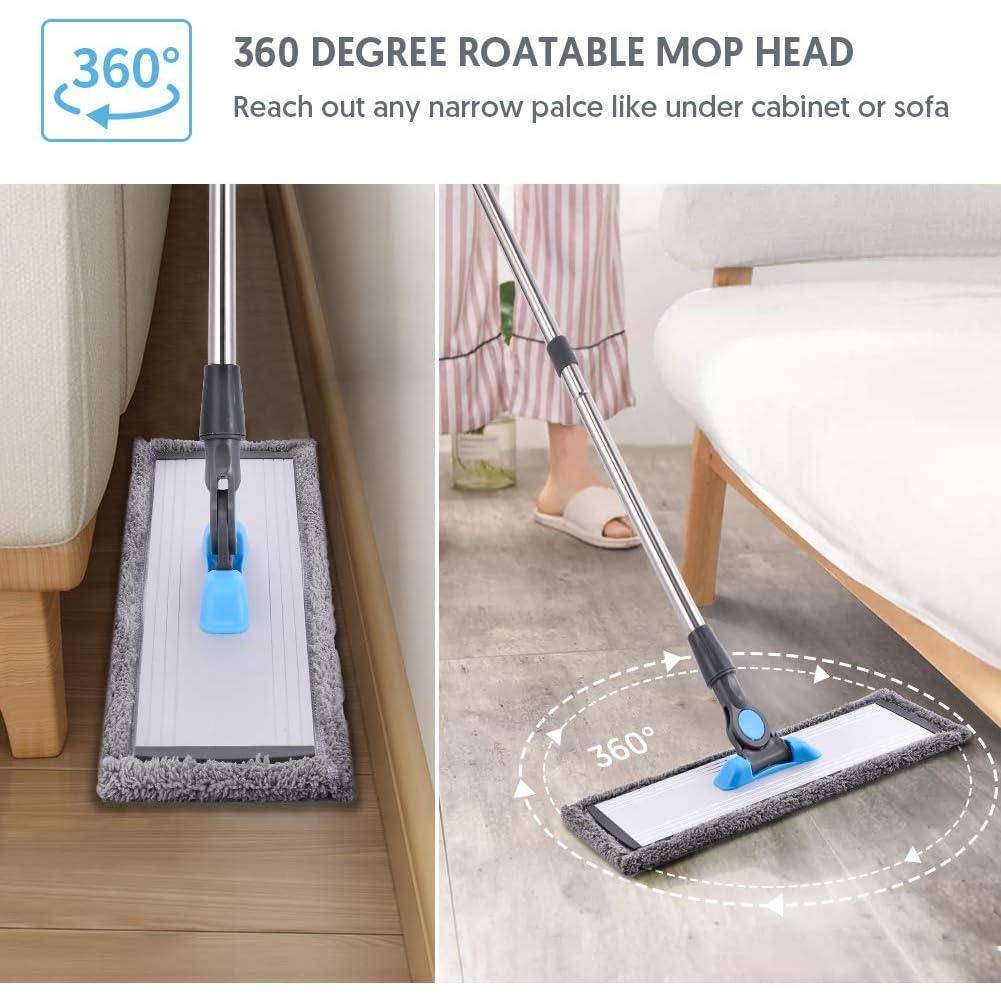 Mopa de Microfibra MANGOTIME 137 cm para Suelos Duros