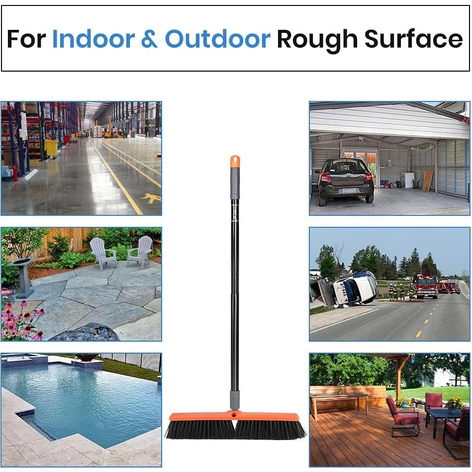 Escoba Push TreeLen 45.72 cm Multi-Superficie Alta Resistencia