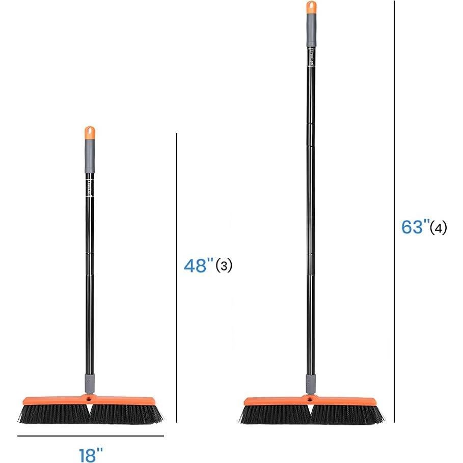 Escoba Push TreeLen 45.72 cm Multi-Superficie Alta Resistencia