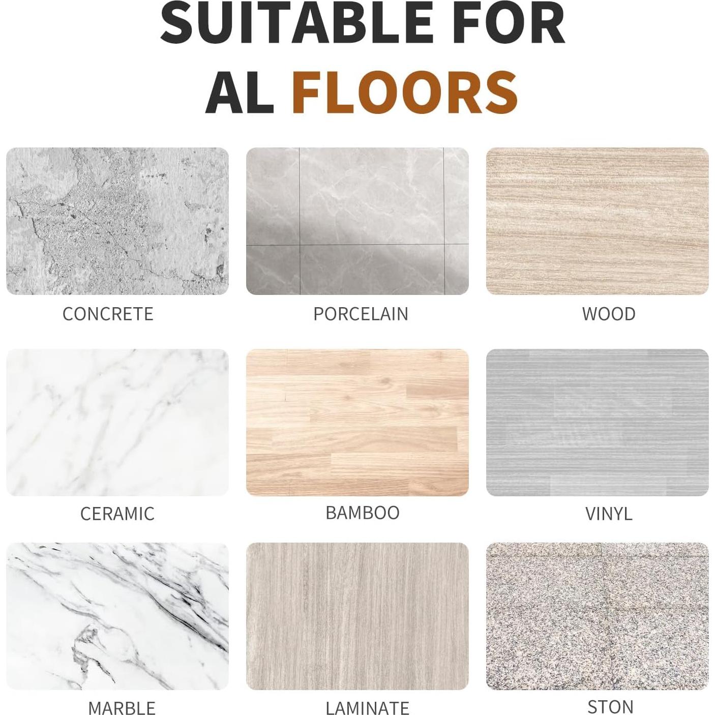 Escoba Ajustable QCFOLY B6 para Interiores y Exteriores 139,7 cm