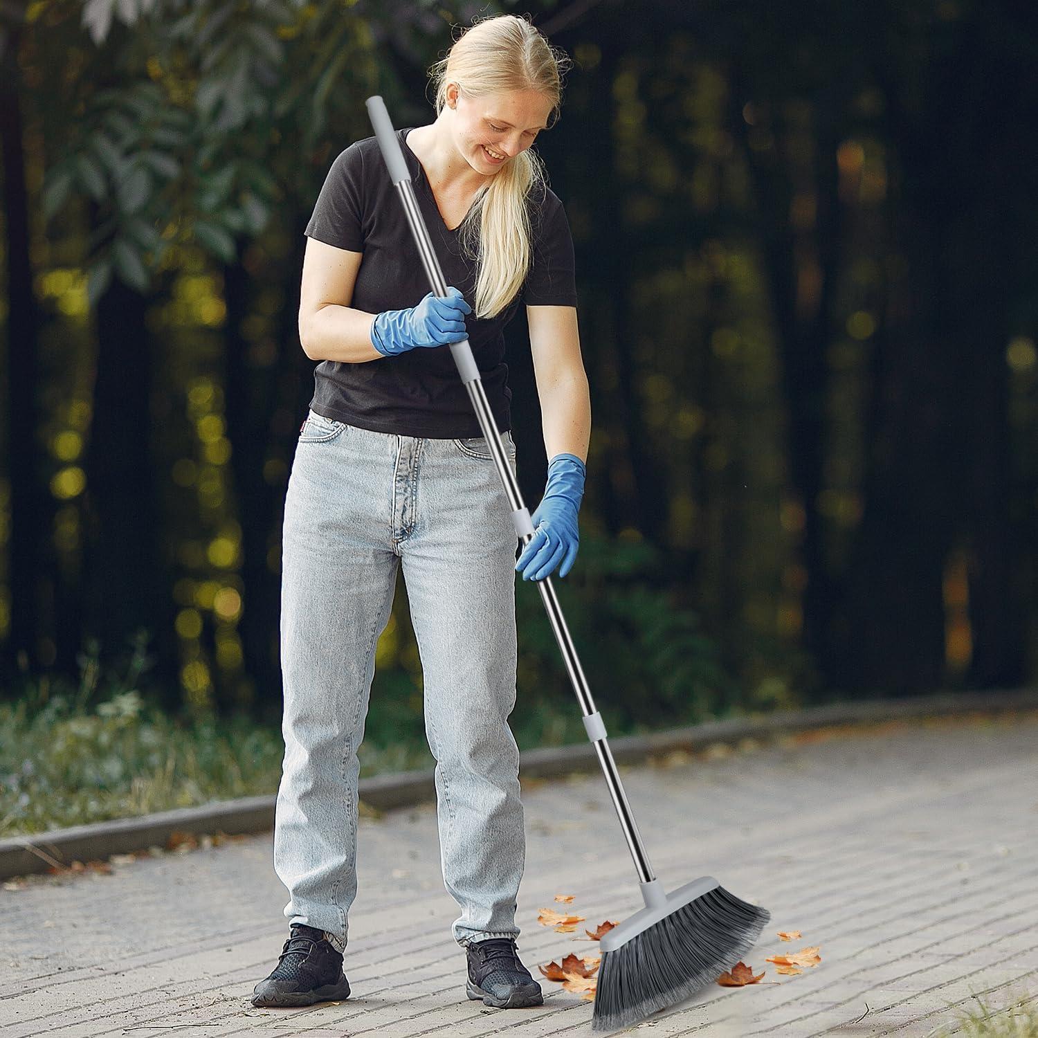 Escoba Ajustable QCFOLY B6 para Interiores y Exteriores 139,7 cm