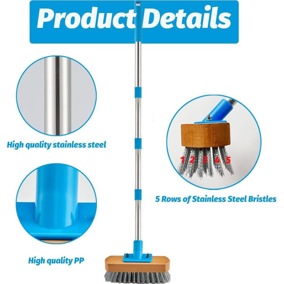 Cepillo de limpieza YONILL acero inoxidable 60" ajustable