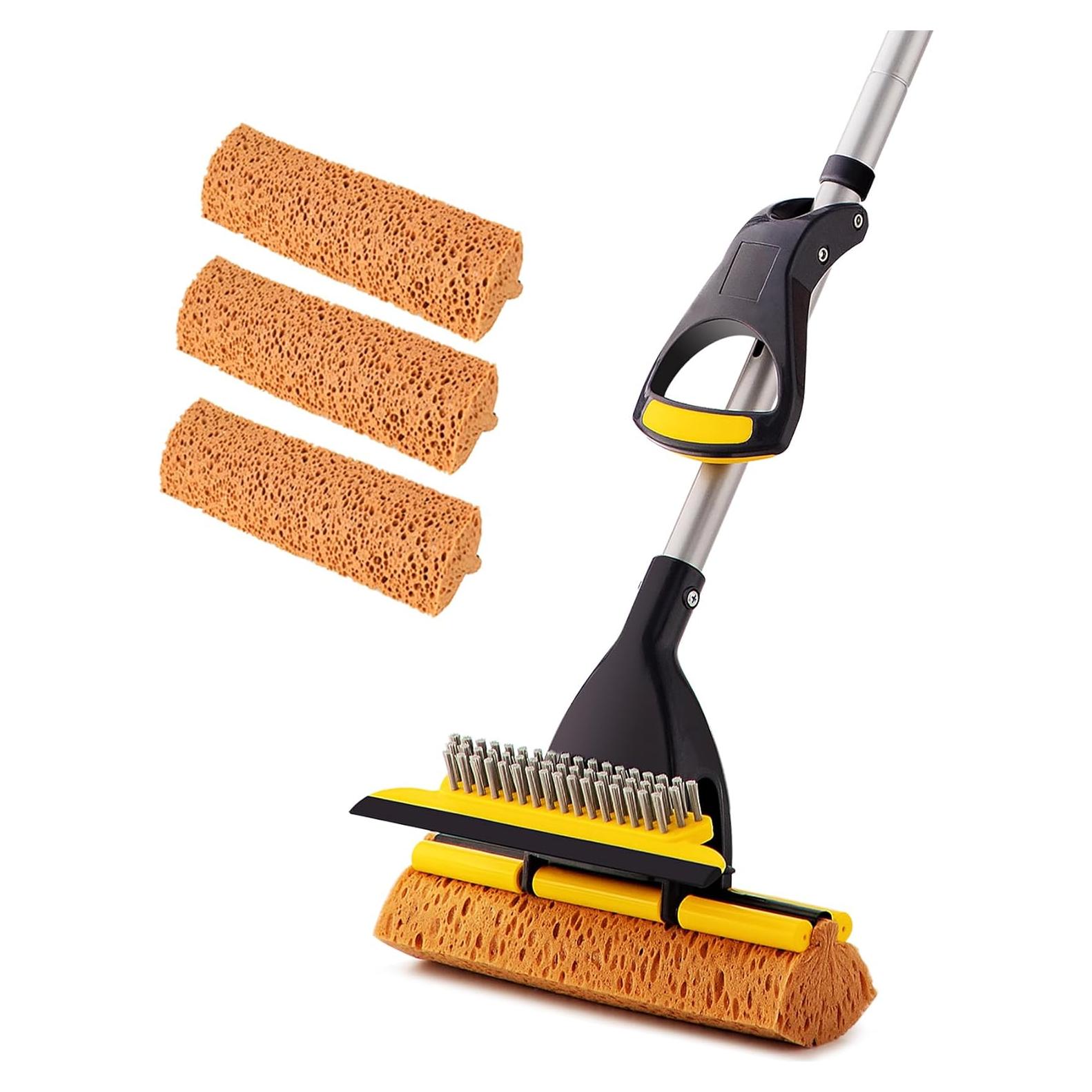 Mopa de Esponja Yocada 3 Cabezas Ajustable 108-132 cm