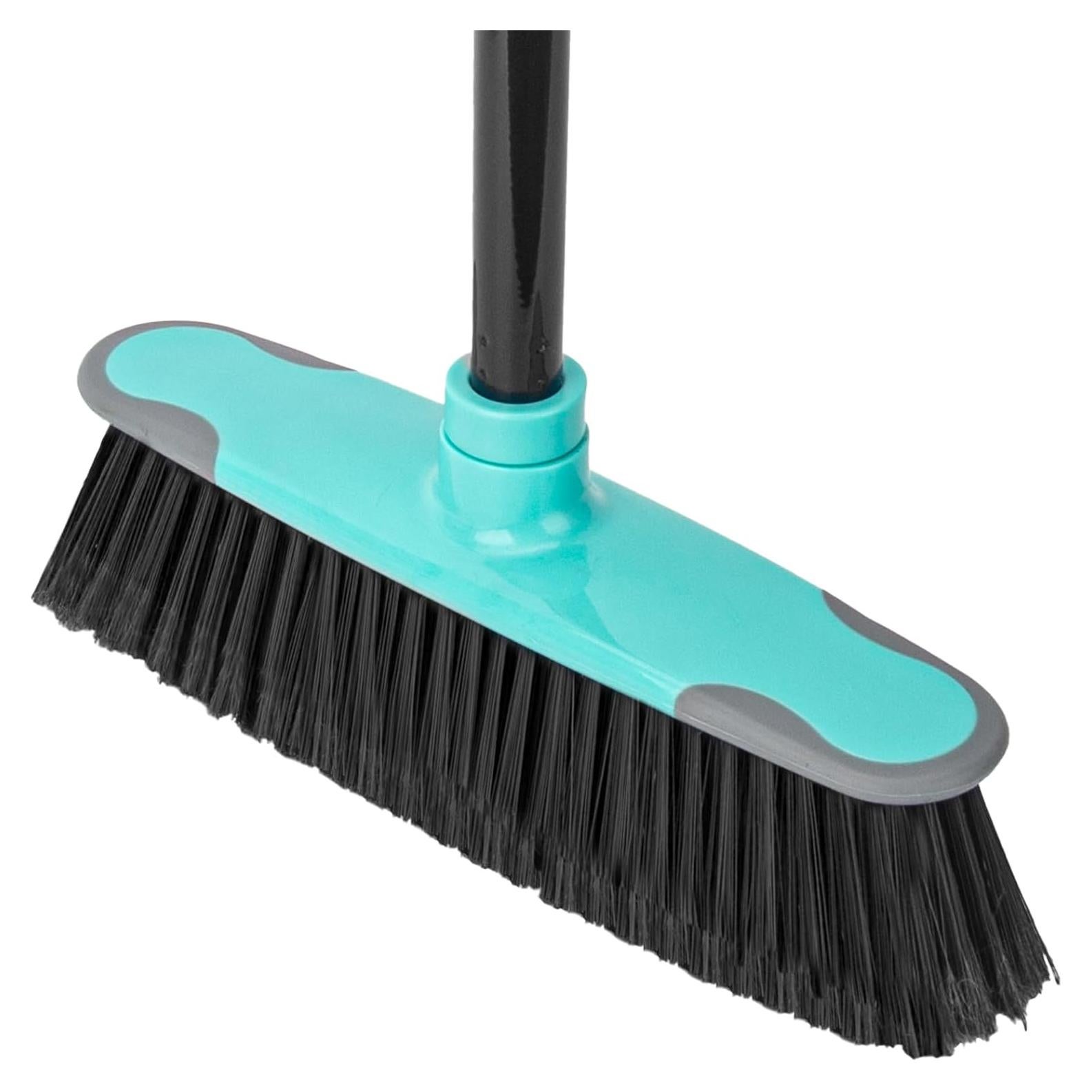 Escoba KeFanta de Cerdas Suaves 30 cm Mango Largo 139,7 cm