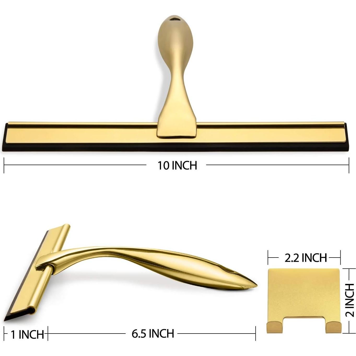 Limpiaparabrisas Multiusos Hiware 25,4 cm Latón Acero Inoxidable