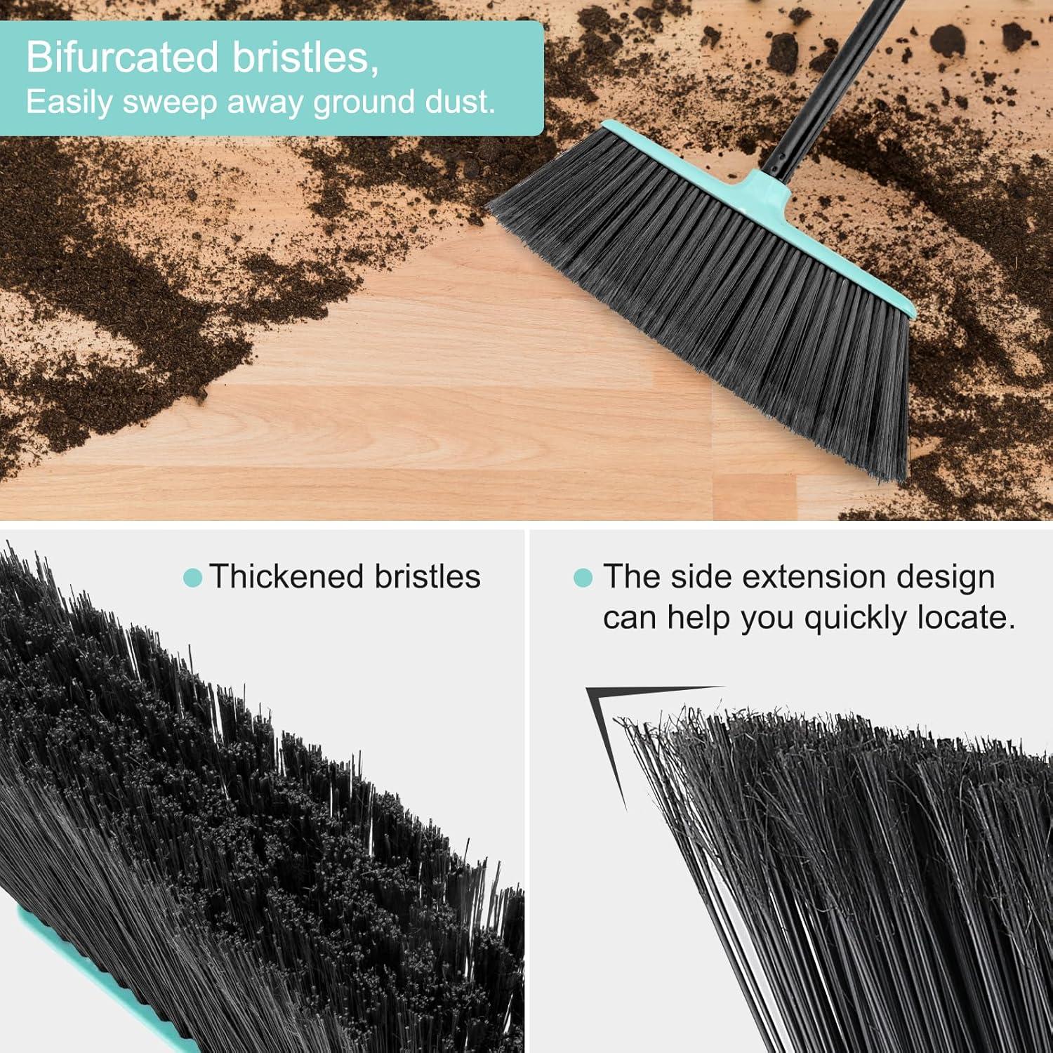 Escoba KeFanta 35.56 cm ángulo con mango 134.62 cm